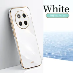 Enhanced 6D Plating Silicon Soft Phone Case Cover for Honor Magic 3 Pro (White)