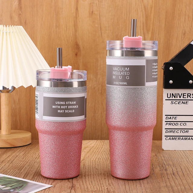 Stainless Steel Cups Lids Straws  Stainless Steel Double Insulation Cup -  Stainless - Aliexpress