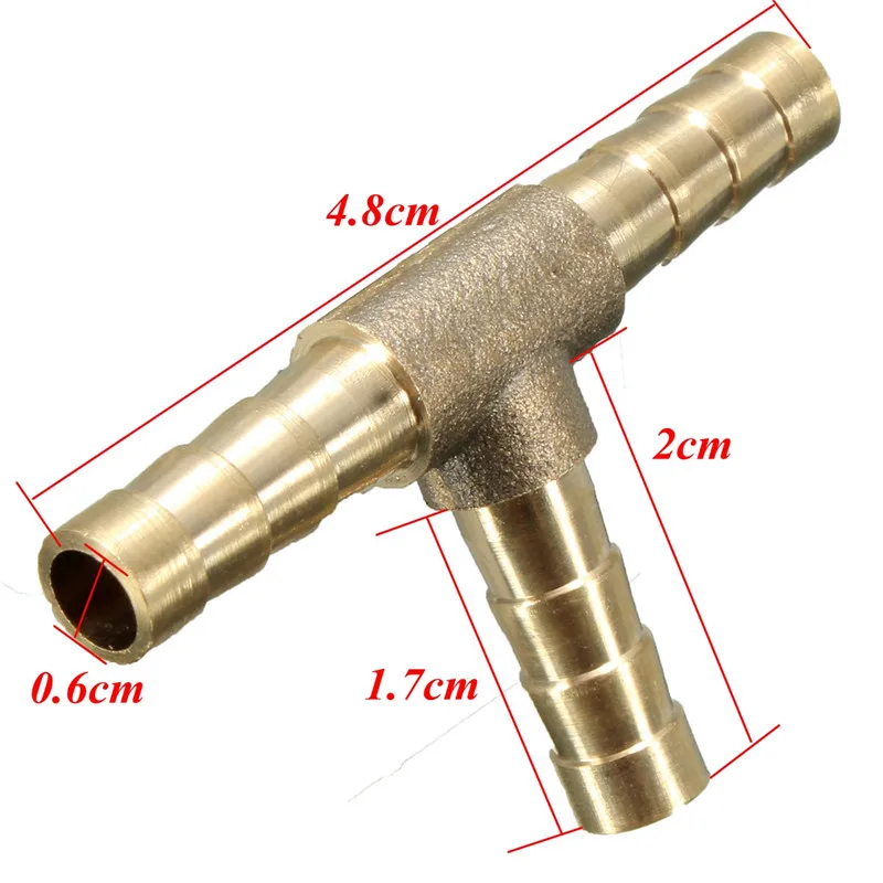 GTIWUNG 4Pcs Connecteur de Tuyau de Carburant en T à 3 Voies