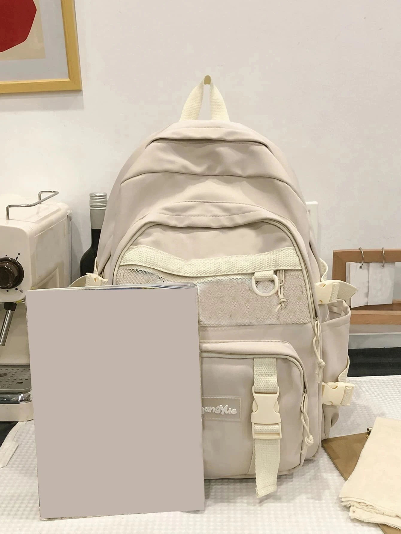 Waterproof Fashionable Backpack Large Capacity Anti-Theft School Bag With Pendant For Teen Girls Students Perfect For School 3