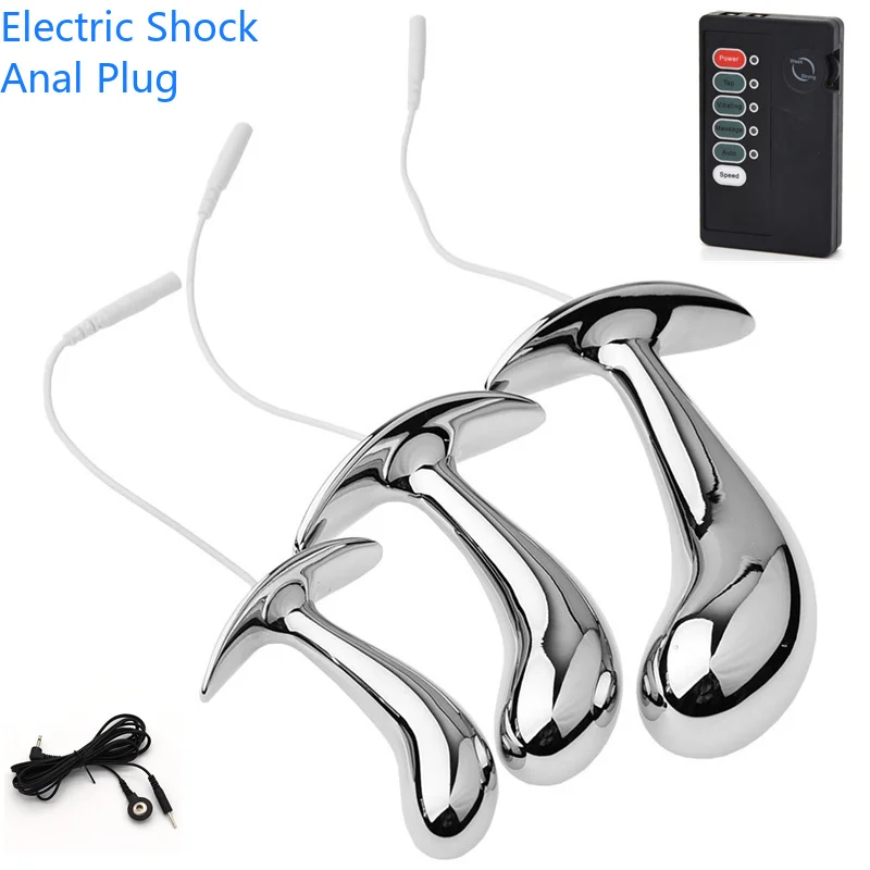Electro Shock Anal Dilator Stimulator Body Massage Anal Plug Prostate Massage Medical Themed Toys Butt Plug Sex Toys For Couple
