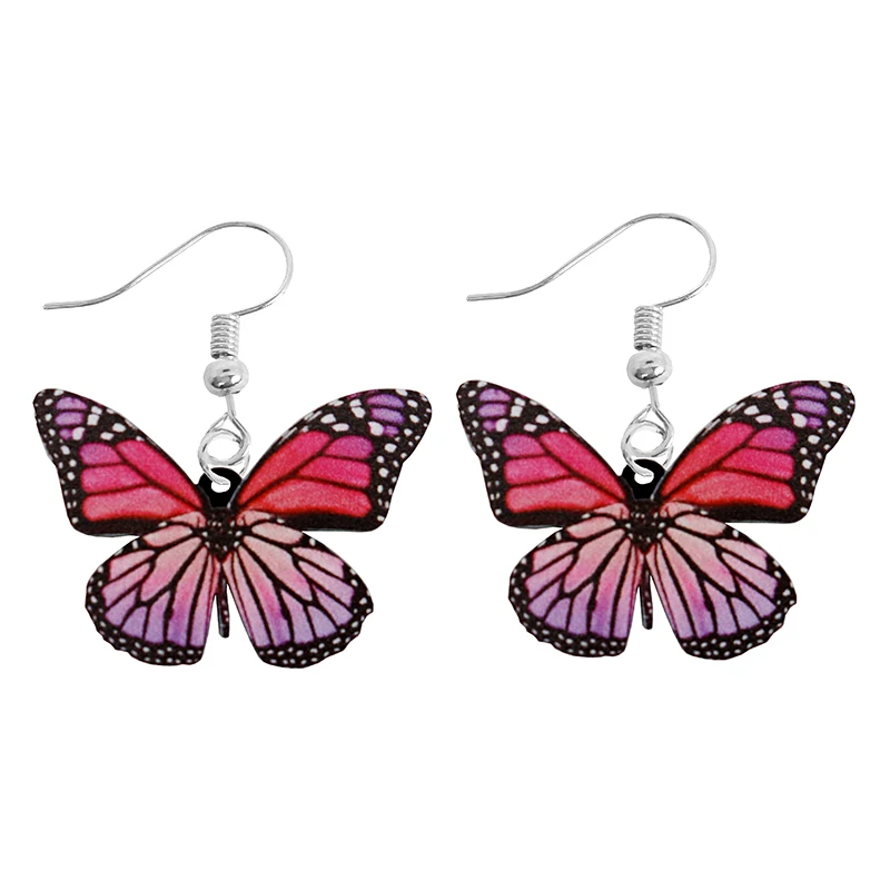 Acrylic Earrings For Women Kids Animal Rabbit Parrot Bird Frog Butterfly Gift