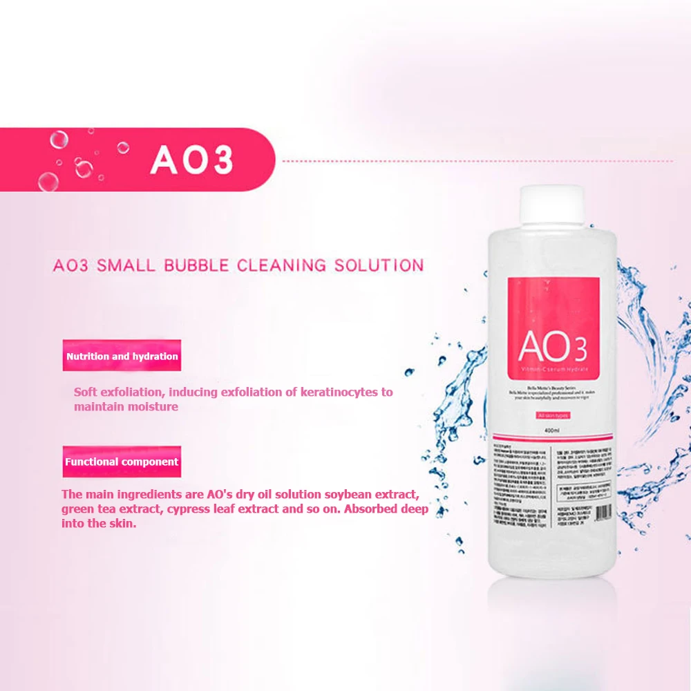 Aqua Peel Solution Skincare Liquid/Serum for Oxygen Jet Small Bubble Machine AS1/AO3/SA2 Solution Serum 400ml 4