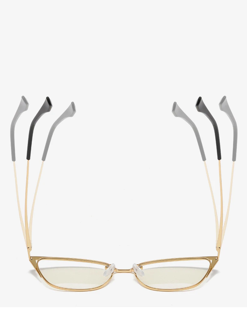 R56771 Mode Cat Eye Aushöhlen Presbyopie Brillen Dioptrie + 0,5 ~ + 3,0 Frauen Neue Metall Farbige Augenbraue Rahmen Lesebrille – Detail 5