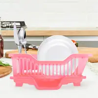 Plastic Draining Rack Dish Drainer Kitchen Storage Shelf Abs Material Large Capacity Plate Basket Home Storage ganization 2