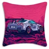 Luxury Rally Sports GTR Race Car Pillow Covers Cartoon Sofa Decorative Home Double-sided Printing Short Plush Cute Cushion Cover 5