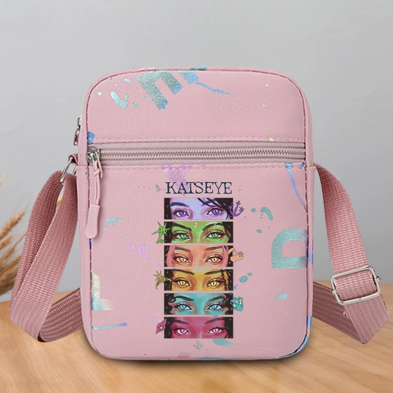 Stylish Anime Printed Crossbody Shoulder Bag - Large Capacity Unisex Fashion Storage Pouch Gift