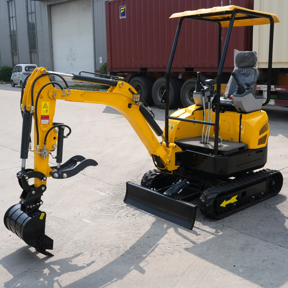 Ketten-Minibagger 2 Tonnen Diesel Hydraulisch Gummiketten EPA-Motor Euro 5 Schwenkausleger Schnellwechsler CE Fabrik OEM Anpassbar