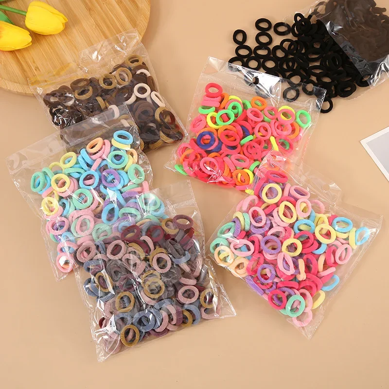 20/30/50Pcs Hair Bands for Children Colorful Nylon Scrunchie Hair Ties Rubber Band Kids Elastic Leagues Girl Hair Accessories