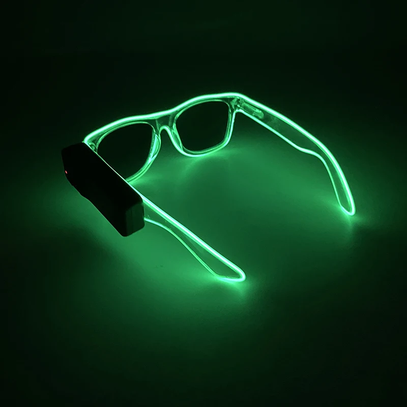 EL Wireless Leuchtende LED-Brille, Neon-Leuchtbrille, modische Brille für Damen und Herren, Hochzeits- und Club-Requisiten, Partygeschenk – Detail 21