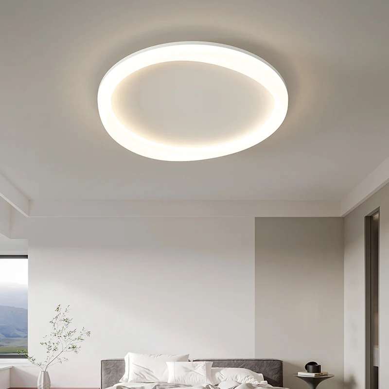 Lámpara creativa para dormitorio principal, luces de techo de nube inteligentes modernas simples, lámpara nórdica de crema para el hogar, lámpara de sala de estar para niños