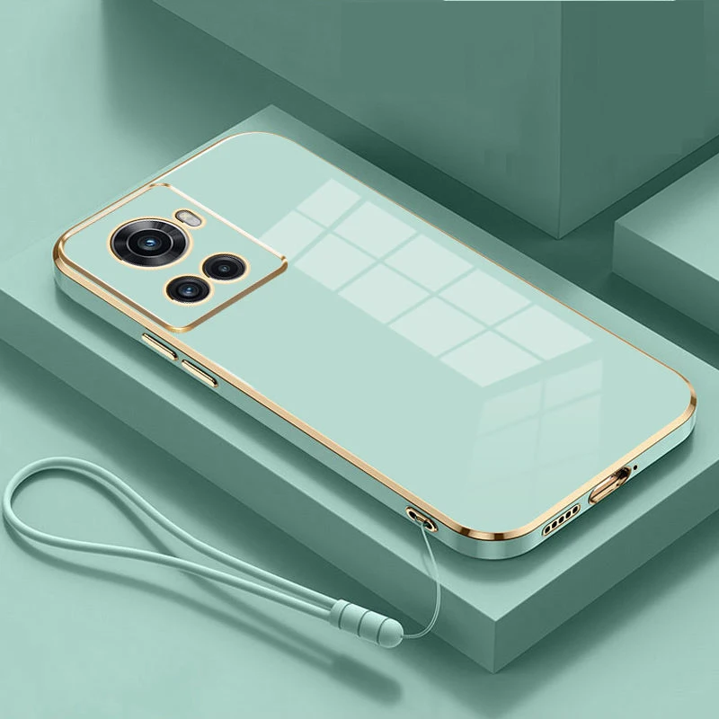 Luxury Square Plating Shockproof Back Cover