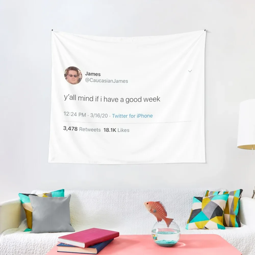 

Caucasian James tweet Tapestry Room Decor Cute Room Design Tapestry