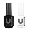 Rubber Base and Top Coat Gel Nail Polish uv 15ml Semi Permanent Base for Gel Varnish Manicure Matte Top Coats Nail Primer Gellac 6