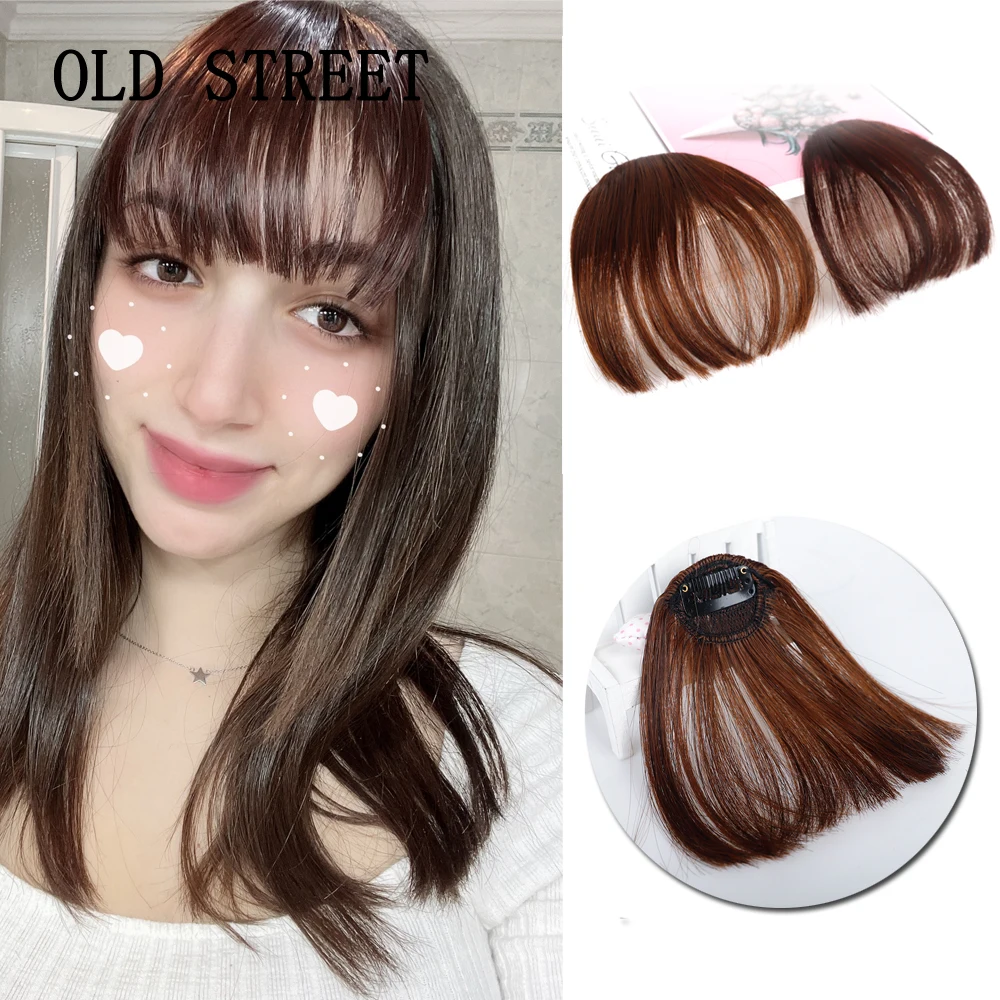 Fake Invisible Synthetic Bangs Front Fringes Clip in Hair pieces Air Bangs Fiber Good Hair Styling Accessories Hairpieces synthetic bangs