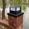 Waterproof Led Light Fence Lamp Solar Panel Pipe Garden Street Solar Powered Landscape Lamp Light Hot Solar Pillar Post Cap New 2