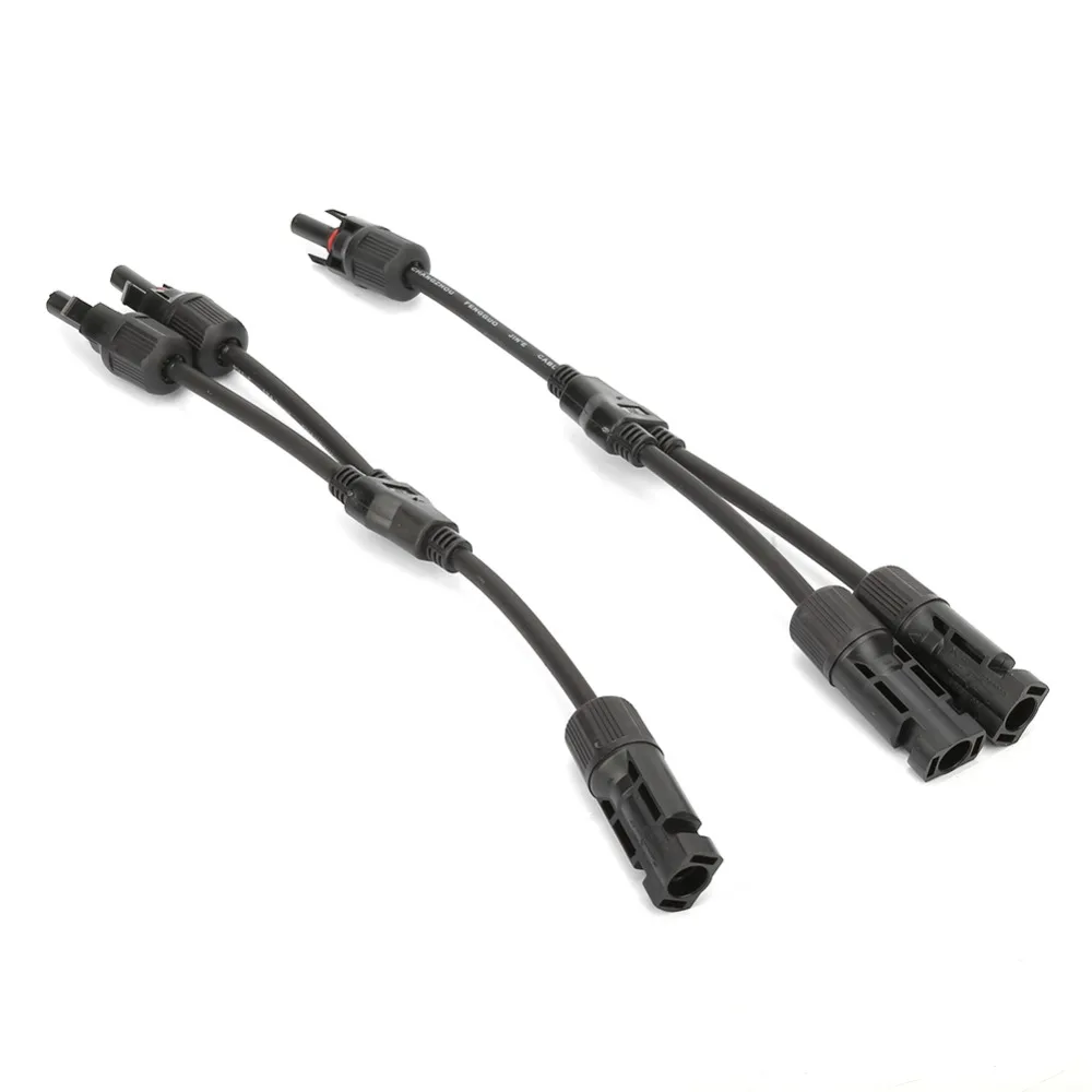 1쌍 병렬 Y 분기 커넥터 1000V 30A 방수 IP67 태양광 패널 어댑터 FFM+MMF PV 어댑터 케이블 PV 시스템