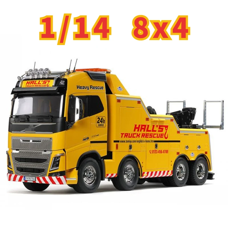 Tamiya Rc Truck 1/14 Fh16 750 8 X4 Heavy Duty Wrecker Truck Rimorchio Idraulico 56362 Kit Modello Giocattoli Giocattoli Per Ragazzi