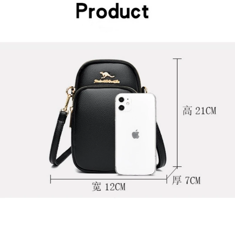Luxury Designer Simple Women's Small  Mobile Pocket Handbags Coin Purses 2023 Trendy Ladies Shoulder Crossbody Bags Phone Wallet