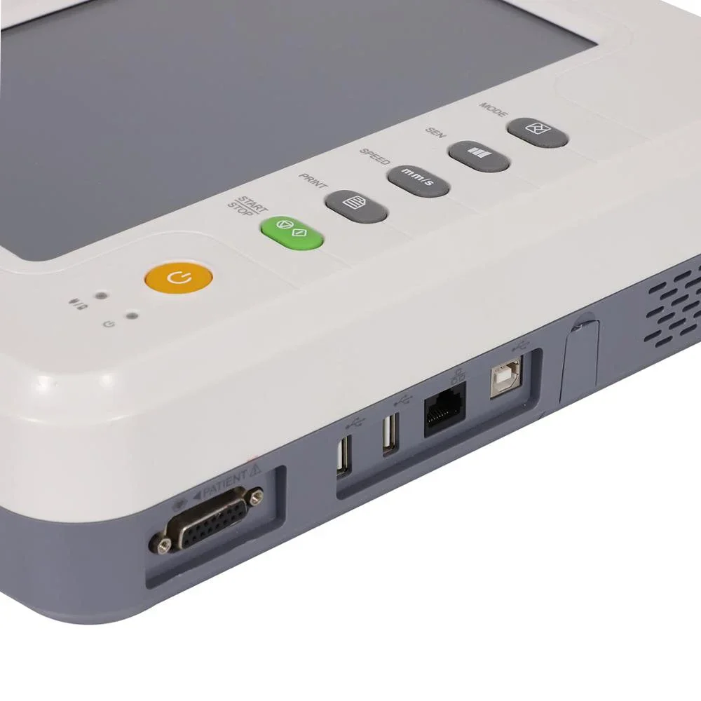 ECG1212G ECG Multi-Parameters 12-lead Electrocardiogram Multi-language Interface Measuring Diagnosing Automatically