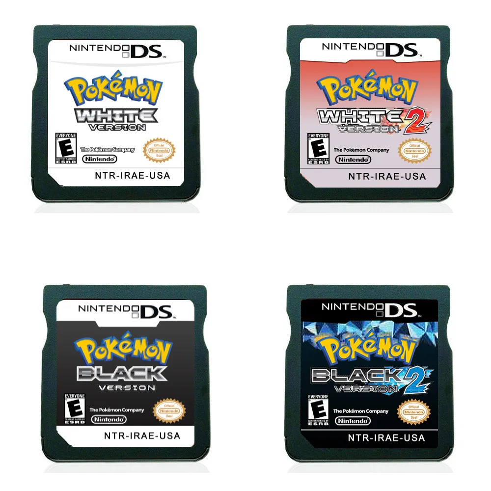 Tarjeta-combinada-de-Pok-mon-NDS-3DS-juego-de-DS-blanco-y-negro-2 ...