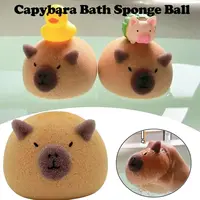 Wash Blistering for Kids Capybara Bath Sponge Ball Household Body Exfoliate Shower Puff Bubble Sponges Bathroom Accessories 2