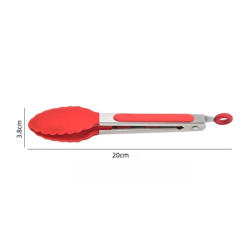 Food Tong Stainless Steel Kitchen Tongs Silicone Nylon Non-Slip