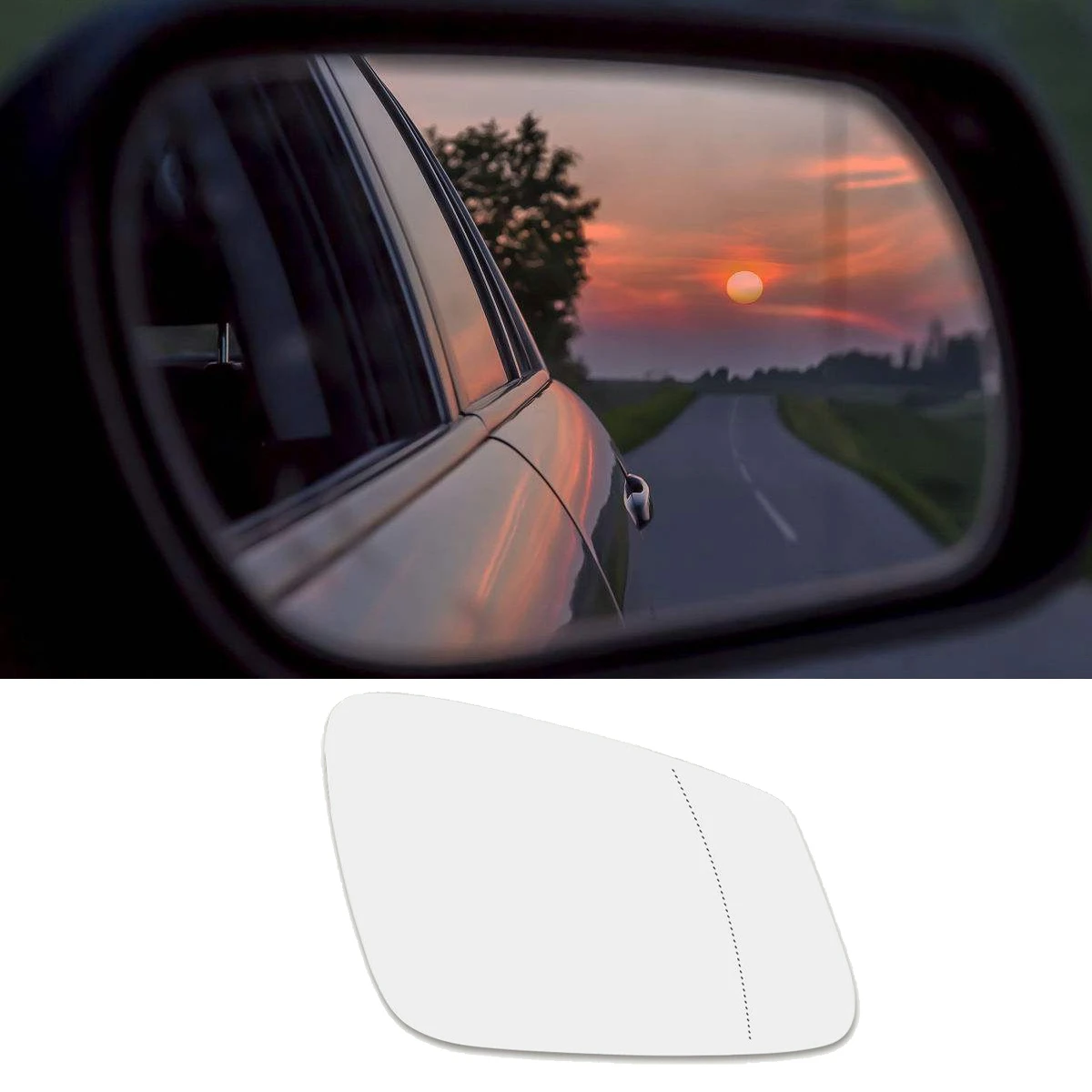 

Right Side Wing Door Mirror Rearview Mirror Glass Heated 2Pin for BMW 1 2 3 4 5 Series F20 F22 F30 F34 F32 F07 F10