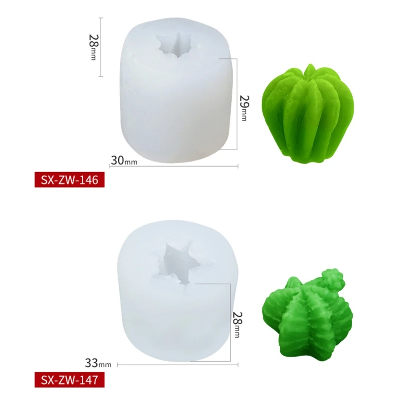 Soap Silicone Mold Succulent Plant Mold for Making Candle Soaps Lotion Bars Bath Bomb Plaster DIY Baking Cake Decoration K0AB