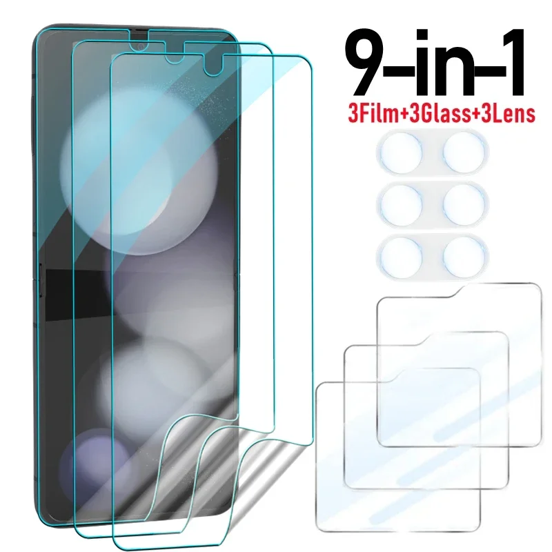 9-in-1 Screen and Lens Protection Kit with Inner Hydrogel Film