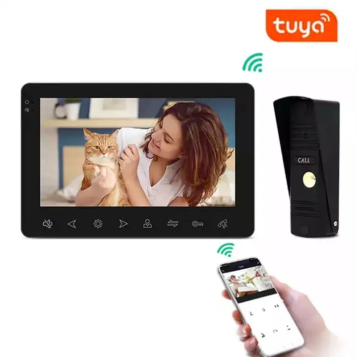

New Arrival TUYA Smart home wireless WIFI video doorbell night vision ring camera door phone with remote app control