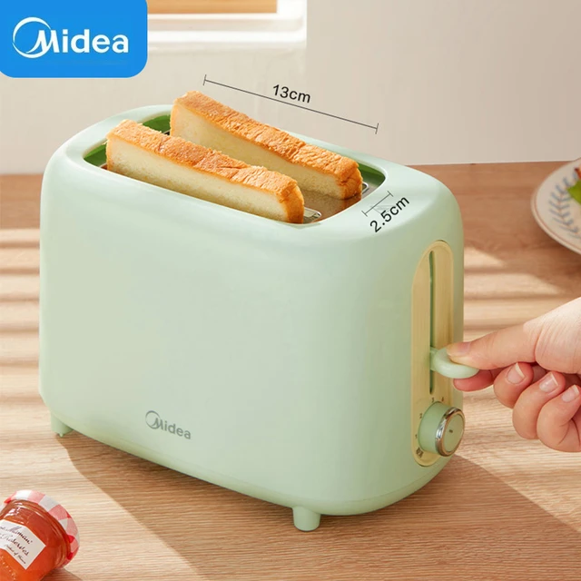 Midea Toast Machine Sandwich Bread Machine Automatic Home Stainless Steel  Toaster Smart Power-off 6-speed Breakfast Machine