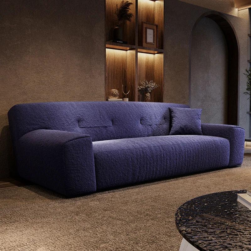 

Purple Relaxing Modern Sofa Simple Relax Fabric Floor Daybed Sofa Puffs Nordic Muebles Para Salas Modernos Home Furniture