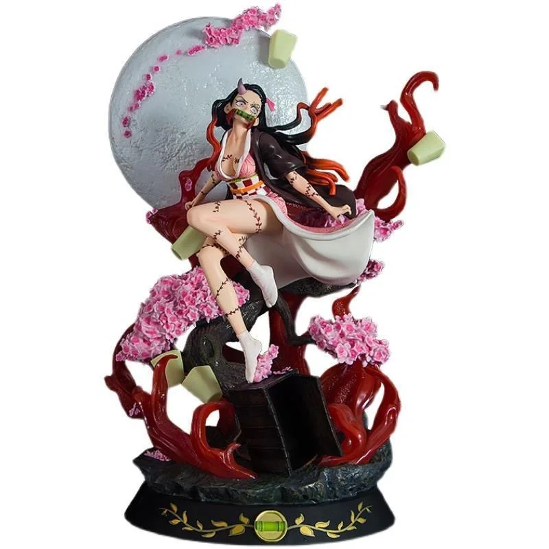 

Hot Demon Slayer Anime Figure 31cm Kamado Nezuko GK Statue Adult Demon Action PVC Model Collectible Children's Toys Gift