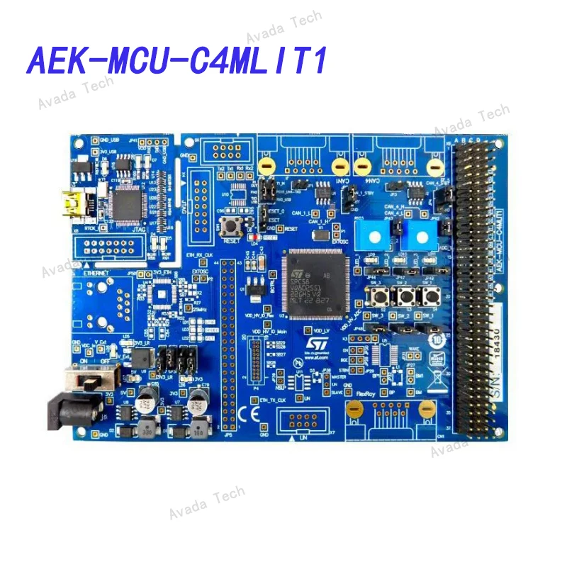 

Avada Tech AEK-MCU-C4MLIT1 Evaluation Board SPC5 Chorus 4M Vehicle MCU CAN Transceiver Discovery Board