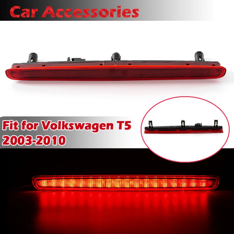 

Rhyming LED High Level Mount Stop Signal Lamp Third Brake Tail Warning Light Fit For VW Transporter T5 2003-2015 7E0945097A