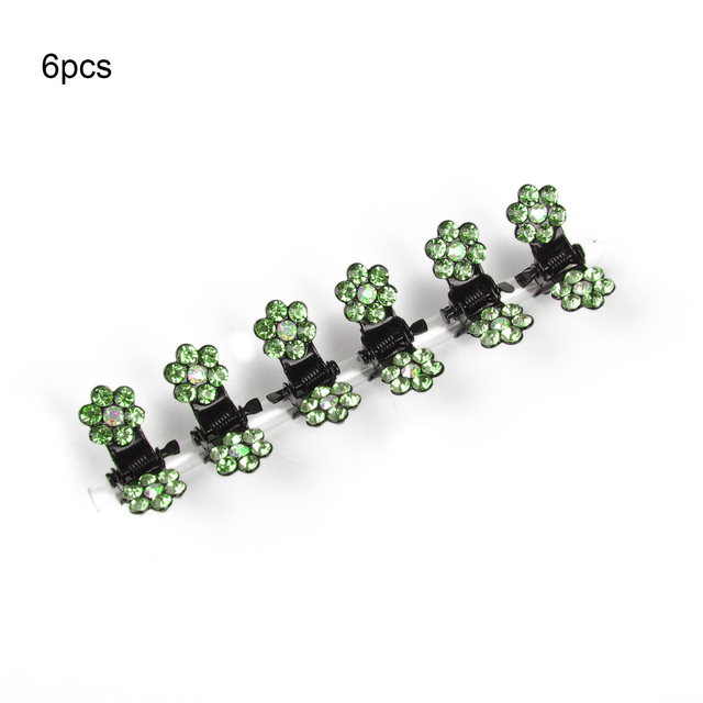 Crystal Rhinestone Flower Hair Claws Clamps Hairgrip Accessories Hairpins Hair Clips Jewelry for Women Bridal Kids Girl