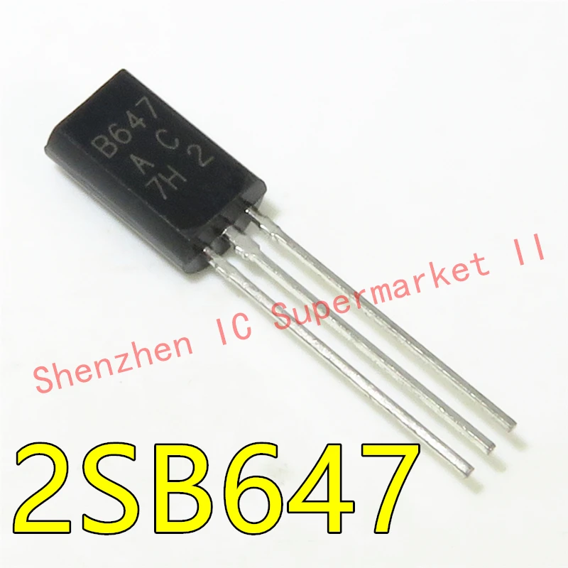 B647 2SB647 TO 92L in stock Silicon PNP transistor in a TO 92LM Plastic