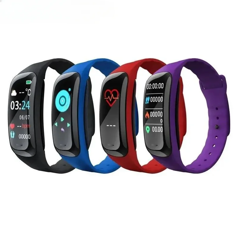 C1 inteligentne zegarki wodoodporne opaska monitorująca aktywność fizyczną monitorujące w czasie rzeczywistym wielofunkcyjne sportowa bransoletka do Android IOS Unisex New 6 C1 inteligentne zegarki wodoodporne opaska monitorująca aktywność fizyczną monitorujące w czasie rzeczywistym wielofunkcyjne sportowa bransoletka do Android IOS Unisex New - Image 6