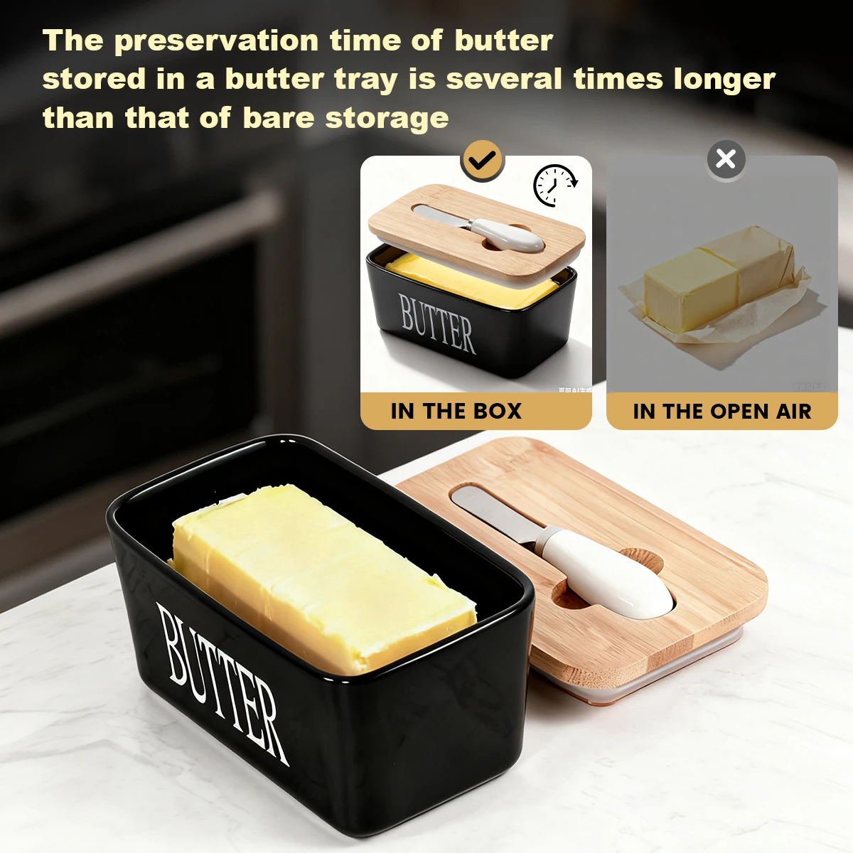 Ceramic Butter Keeper Set 2