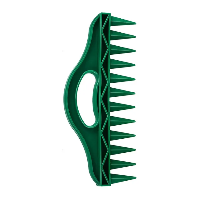 Hordozható Magban A Talaj Ásó Hatszögletű Piramis Kialakítása Sima Fogantyúval, Amely Alkalmas Magok Ültetésére