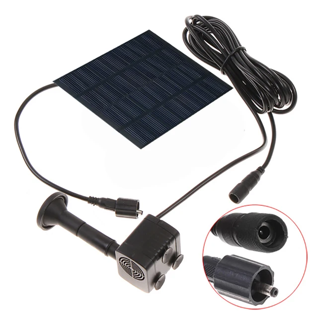 Pompa Per Fontana Ad Energia Solare 1.2W - 200L/H, Altezza Getto 30-60 Cm, Per Laghetto O Giardino - Foto 4