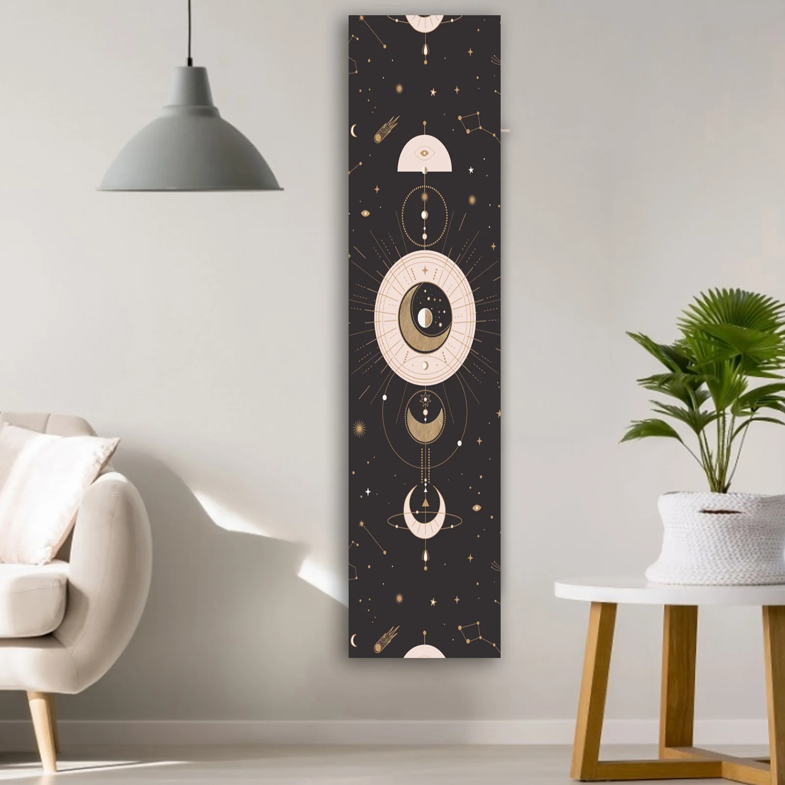 Moon And Sun Art Tapestry Stars Mandala Simple Fresh Living Room Bedroom Bathroom Wall Hangings Home Decoration Decor tapestry decor