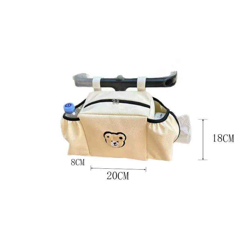 Nuova Borsa Multifunzionale per Passeggino, Leggera e Pratica, per Organizzare gli Accessori del Bambino - immagine 6