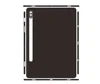 Pre-cut 1PCS Back+Side Skin Sticker Cover Protection Film For Samsung Galaxy Tab S8 11 S7 FE Plus S7+ S8+ 12.4 S8 Ultra 14.6 2