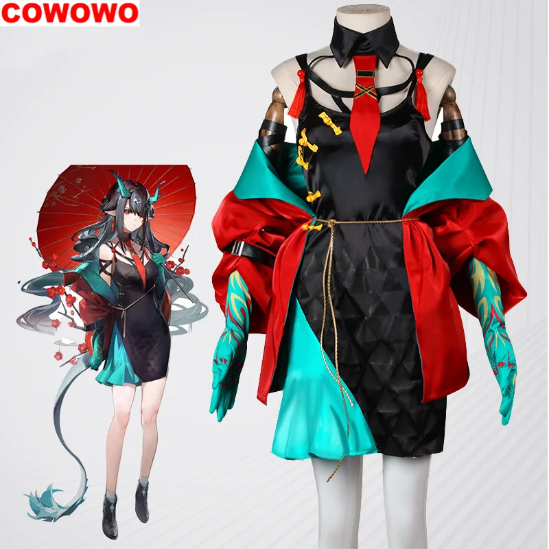 

COWOWO Arknights Xi Dress Women Cosplay Costume Cos Game Anime Party Uniform Hallowen Play Role Clothes Clothing