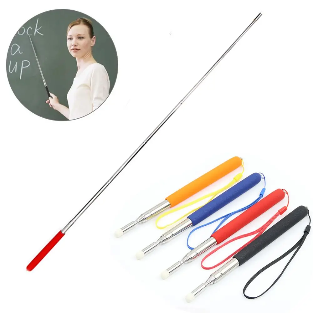 Portable Stainless Steel Classroom Extendable Retractable Hand Pointer For Teaching Presenter Pointing Pointer Pen