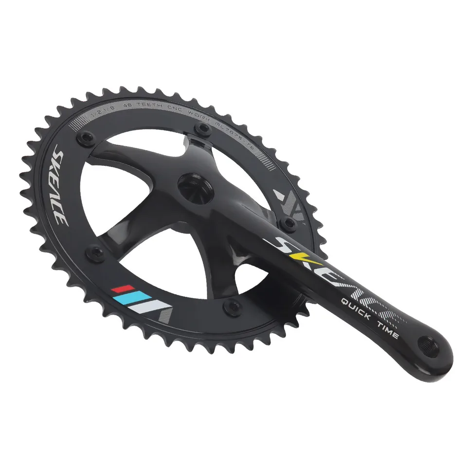 Skeace-Integrated Crankset for Bicycle, Fixed Gear Track, Square
