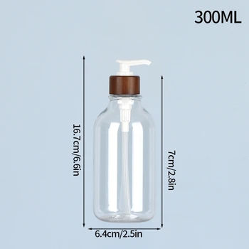 300 ml/500 ml เครื่องจ่ายสบู่เหลวขวดแชมพูขวดปั๊มสบู่คอนเทนเนอร์โลชั่นห้องน้ําแชมพู Conditioner Dispenser 25