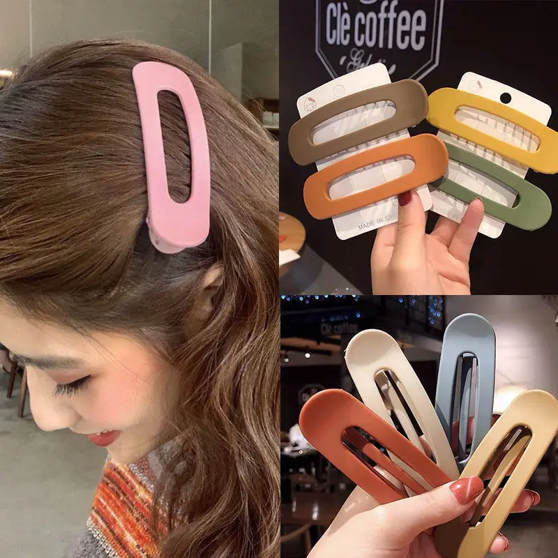 Description Picture 6 of itemFrosted Hair Clip Large Duckbill Clip Korean Side Clip Back Head Hair Big Clip Bangs Barrette Hair Styling Tools Accessories